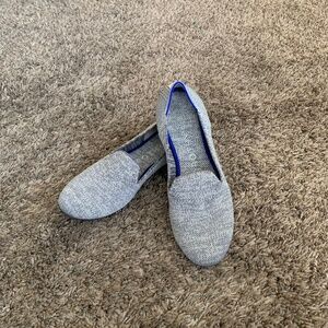 Rothy's The Loafer Taupe Heather Knit Ballet Flats Women's 7.5 Shoes Round Toe